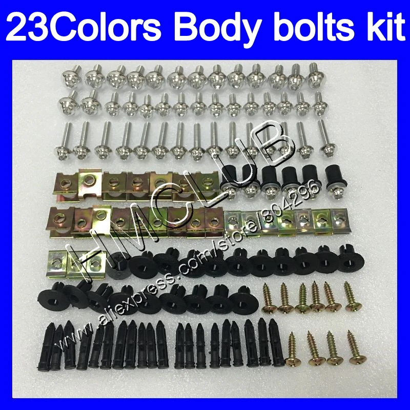 Complete Fairing bolts kit For YAMAHA YZF1000R 96 97 98 99 00 01 96-07 YZF 1000R 02 03 04 05 06 07 Full Body screws Nuts screw
Complete Fairing bolts kit For YAMAHA YZF1000R 96 97 98 99 00 01 96-07 YZF 1000R 02 03 04 05 06 07 Full Body screws Nuts screw