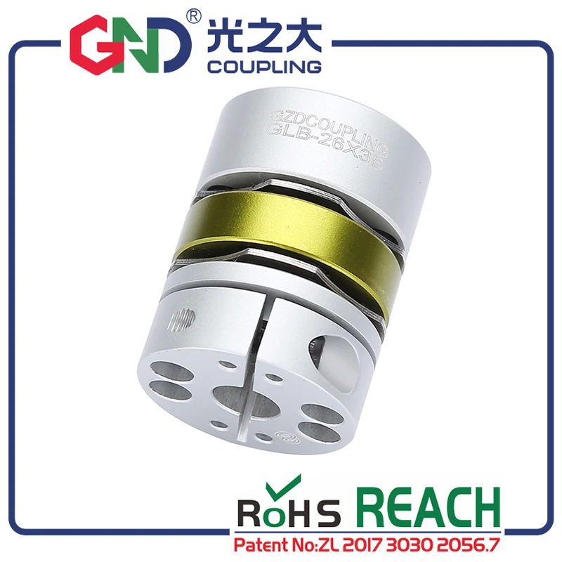 GND aluminum alloy 8 screws high rigidity double diaphragm clamp series for servomotor stepmotor shaft coupling
GND aluminum alloy 8 screws high rigidity double diaphragm clamp series for servomotor stepmotor shaft coupling