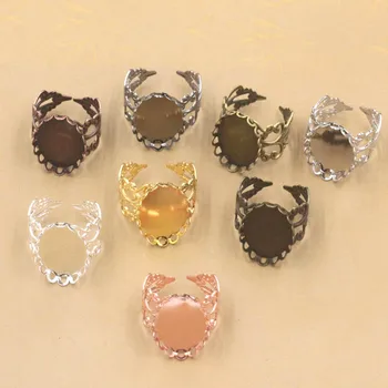 Blank Open Ring Settings with Oval Lace Bezel Cabochons Bases Filigree Flower Rings DIY Jewelry Findings Multi-color Plated
Blank Open Ring Settings with Oval Lace Bezel Cabochons Bases Filigree Flower Rings DIY Jewelry Findings Multi-color Plated