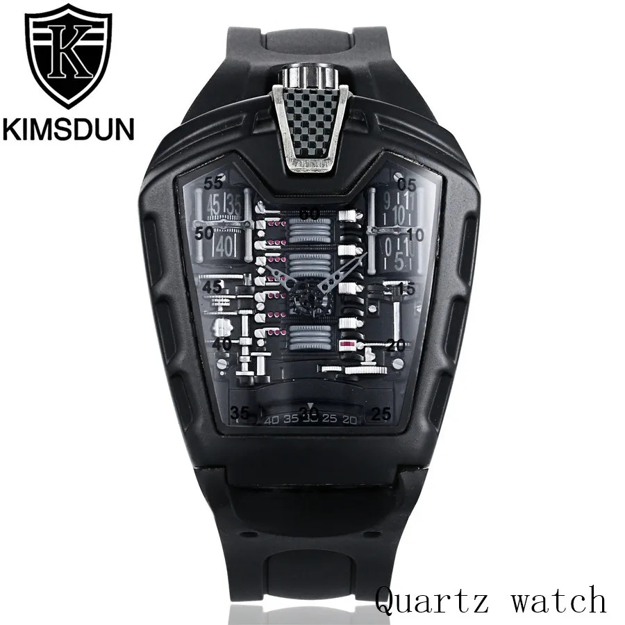 KIMSDUN Men's Fashion Trend Personality Classic Quartz Watch Luxury Racing Silicone Strap Clock Casual Sports Relogio Free ship
KIMSDUN Men's Fashion Trend Personality Classic Quartz Watch Luxury Racing Silicone Strap Clock Casual Sports Relogio Free ship