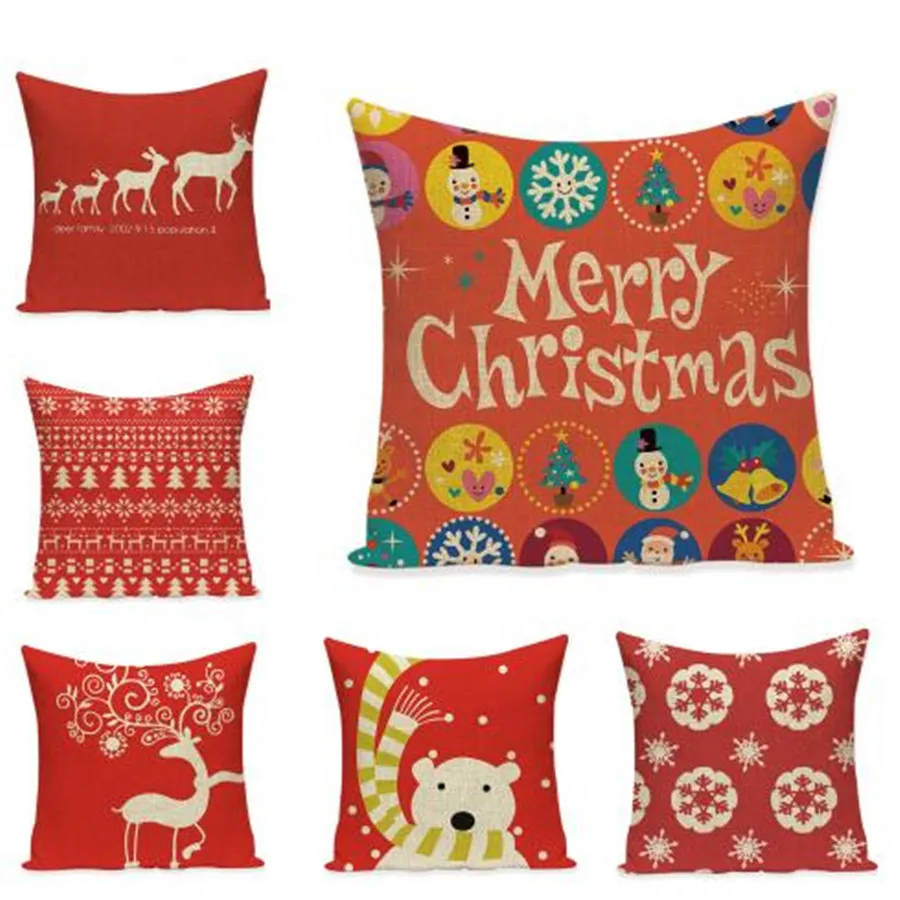 Merry Christmas Day Cushion Cover Festival Deer Home Decor Square Cotton Linen Chair Sofa Throw Pillow Case Decorative e1456
Merry Christmas Day Cushion Cover Festival Deer Home Decor Square Cotton Linen Chair Sofa Throw Pillow Case Decorative e1456