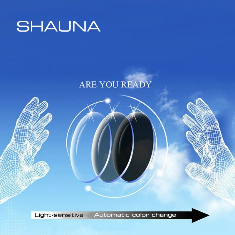 SHAUNA 1.56 Prescription CR-39 Resin Discoloration Glasses Lenses Myopia Hyperopia Presbyopia Optical Lens Light-Sensitive
SHAUNA 1.56 Prescription CR-39 Resin Discoloration Glasses Lenses Myopia Hyperopia Presbyopia Optical Lens Light-Sensitive