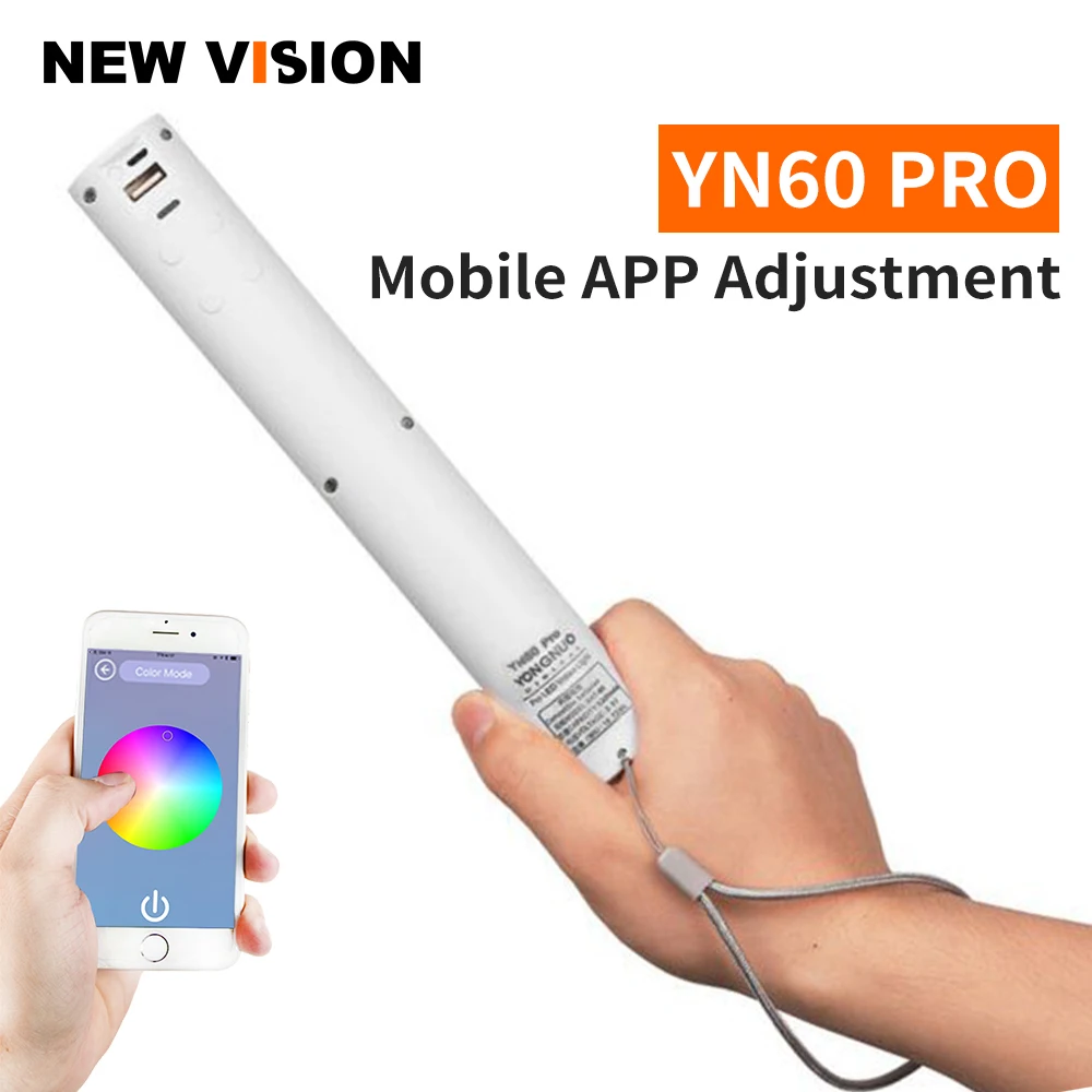 YONGNUO YN60 Pro 3200-5500K RGB LED Video Light Built in 5200mAh Battery DSLR Photography Lighting for Nikon Canon Sony
YONGNUO YN60 Pro 3200-5500K RGB LED Video Light Built in 5200mAh Battery DSLR Photography Lighting for Nikon Canon Sony