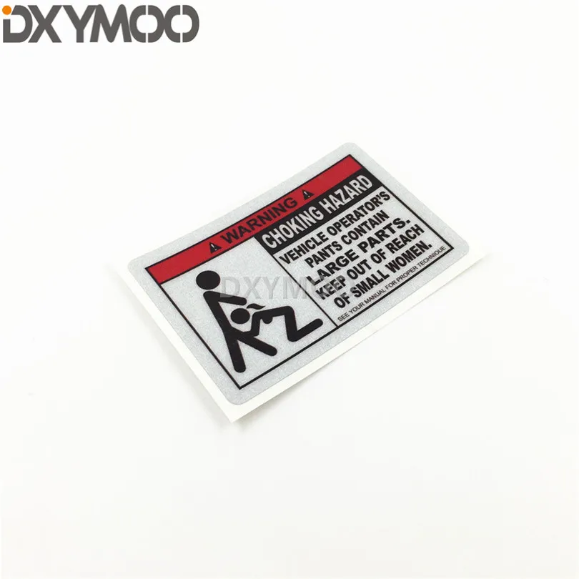 2PCS Car Styling Decals Warning Mark Letters Choking Hazard Vehicle Operator Large Part Small Women Bike Stickers
2PCS Car Styling Decals Warning Mark Letters Choking Hazard Vehicle Operator Large Part Small Women Bike Stickers