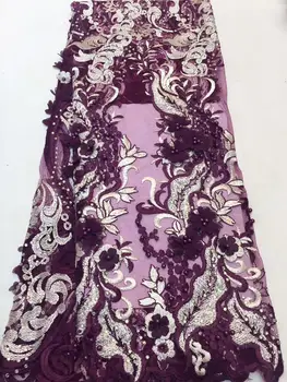 Beautiful 3D Lace Flowers Nigerian Lace Fabric with Beads 2019 High Quality Tulle Lace for Wedding Dress
Beautiful 3D Lace Flowers Nigerian Lace Fabric with Beads 2019 High Quality Tulle Lace for Wedding Dress