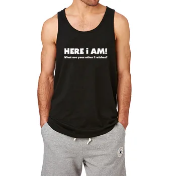 Mens HERE I AM! FUNNY 3 WISHES Workout Fitness Casual Tank Tops men
Mens HERE I AM! FUNNY 3 WISHES Workout Fitness Casual Tank Tops men