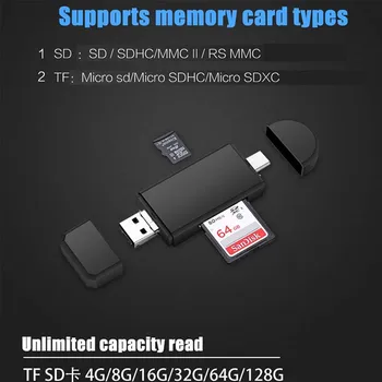 2 In 1 Type C & micro USB Android Card Reader Micro SD Card Reader Portable Practical Durable Multi-functional Card Reader
2 In 1 Type C & micro USB Android Card Reader Micro SD Card Reader Portable Practical Durable Multi-functional Card Reader