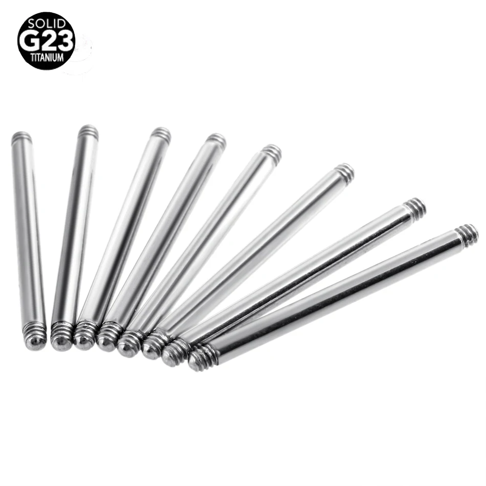 50pcs/lot 14G G23 Solid Titanium Straight Barbell Ring Piercing Accessory Various Post Bars Lengths 18mm-40mm Jewelry Wholesale
50pcs/lot 14G G23 Solid Titanium Straight Barbell Ring Piercing Accessory Various Post Bars Lengths 18mm-40mm Jewelry Wholesale
