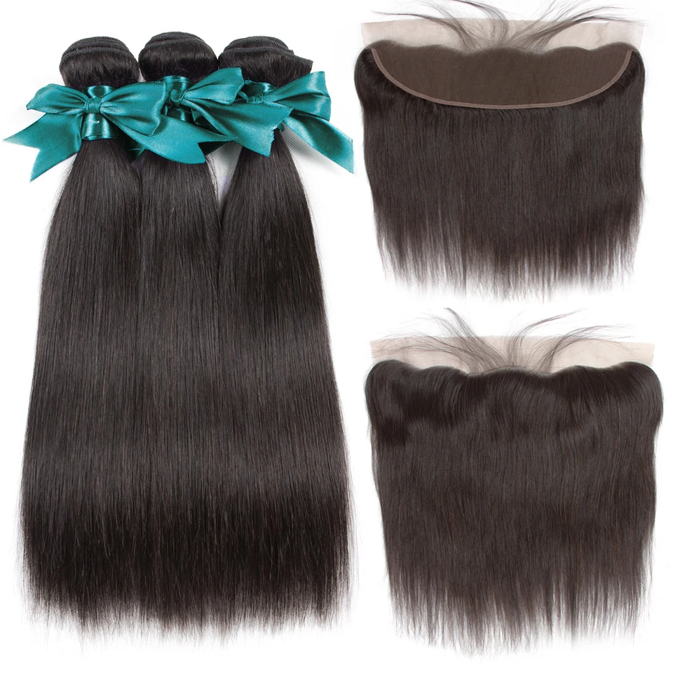 Sweetie 13X4 Ear To Ear Lace Frontal Closure With Bundles Peruvian Straight Human Hair Bundles With Frontal Non-Remy Hair
Sweetie 13X4 Ear To Ear Lace Frontal Closure With Bundles Peruvian Straight Human Hair Bundles With Frontal Non-Remy Hair