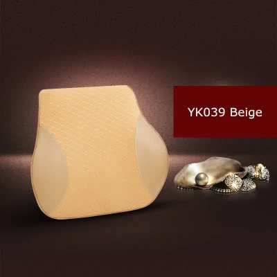 Car Seat Headrest Pillow Memory Foam Cute Solid Neck Rest Waist Back Support Cushion Auto Accessories Synthetic Fiber 1PCS