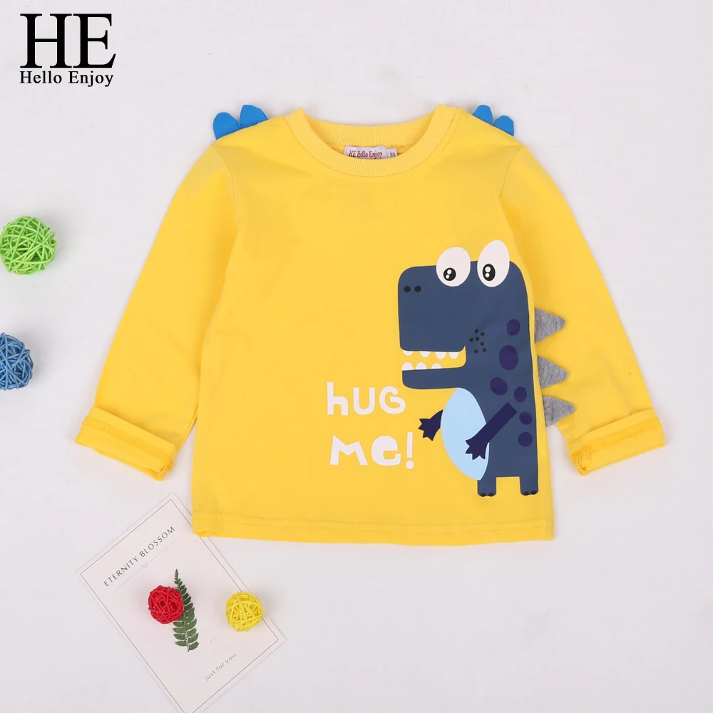 HE Hello Enjoy Spring Kids Tshirt Baby Boy Clothes Cotton Children T-shirts for Boy Animal Dinosaur Long Sleeve Tops Boys Tees
HE Hello Enjoy Spring Kids Tshirt Baby Boy Clothes Cotton Children T-shirts for Boy Animal Dinosaur Long Sleeve Tops Boys Tees