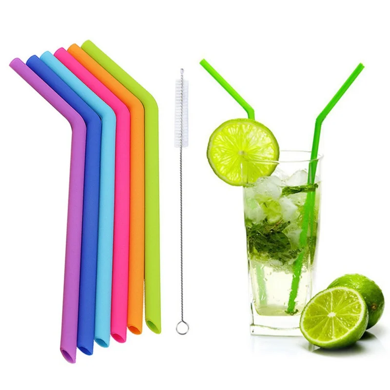 6pcs/lot Mixed Color Cocktail Straws Bendable Silicone Drinking Straws for Bar Accessories Night Party with Cleaning Brush
6pcs/lot Mixed Color Cocktail Straws Bendable Silicone Drinking Straws for Bar Accessories Night Party with Cleaning Brush