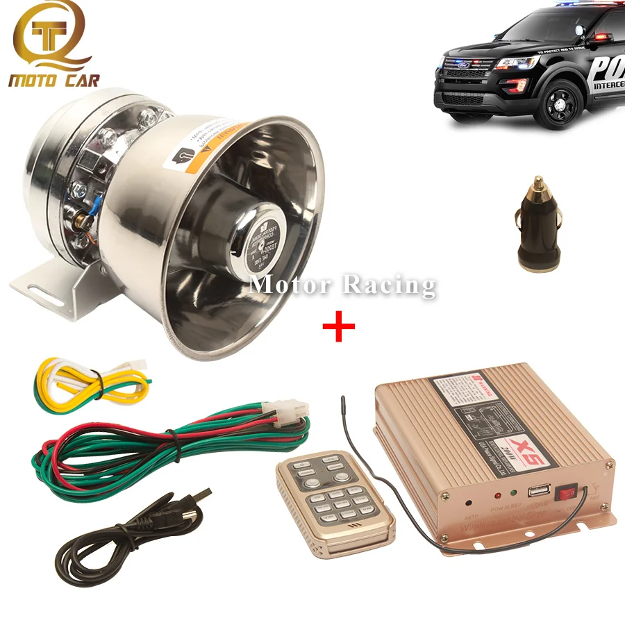 Universal 12V/24V Car Alarm Horn Wireless Control Police Siren Vehicle Speaker 200W PA MIC System Megaphone Multi Tone AUTO
Universal 12V/24V Car Alarm Horn Wireless Control Police Siren Vehicle Speaker 200W PA MIC System Megaphone Multi Tone AUTO