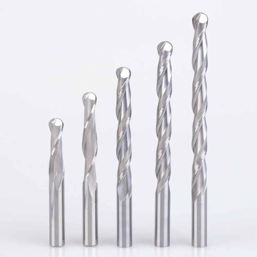 5pc 6mm 2 Flute Spiral Ball Nose End Mill CNC Router Bits For Wood Tungsten Carbide Milling route tool
5pc 6mm 2 Flute Spiral Ball Nose End Mill CNC Router Bits For Wood Tungsten Carbide Milling route tool