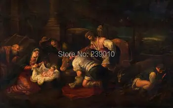 Religious oil painting printed on canvas classical Jesus was born oil painting Christian figure canvas prints unframed
Religious oil painting printed on canvas classical Jesus was born oil painting Christian figure canvas prints unframed
