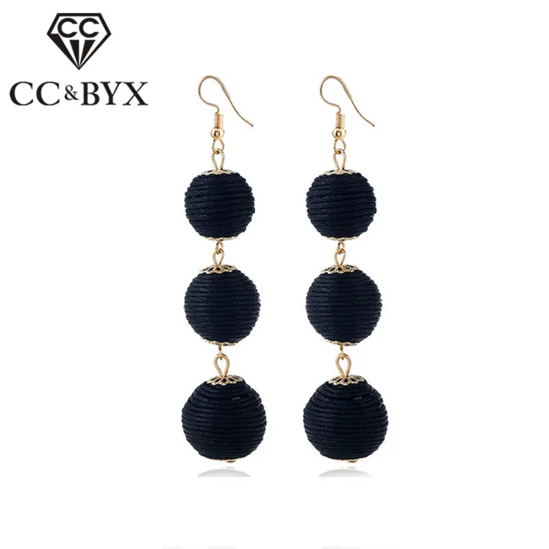 CC Bohemia Eardrop Earrings For Women Round Three Layers Hair Ball Jewelry Festive Lantern Top Quality Pendients Mujer CCE221e
CC Bohemia Eardrop Earrings For Women Round Three Layers Hair Ball Jewelry Festive Lantern Top Quality Pendients Mujer CCE221e