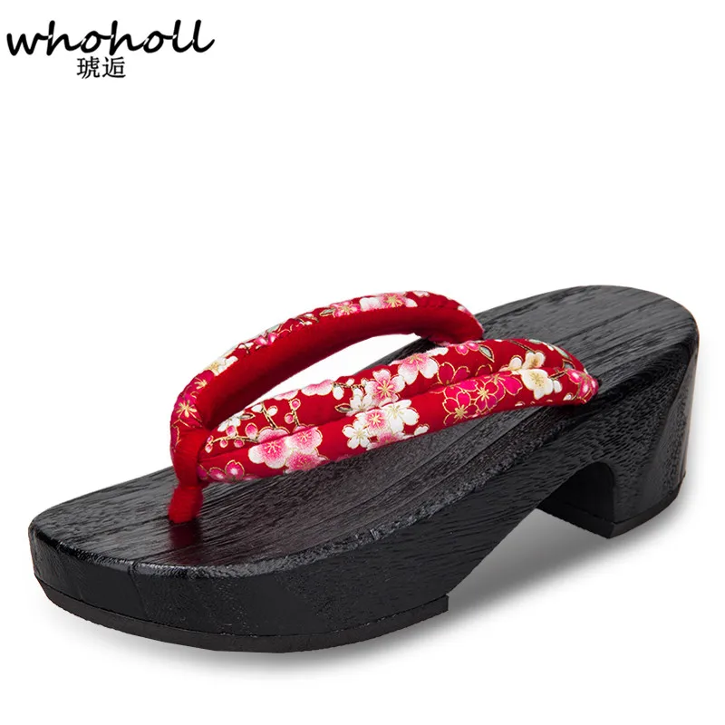 WHOHOLL Geta Women Sandals 2019 Summer Japanese Lady Wooden Clog Flip-flop for Female Slippers Wedge Sandals Cos Anime Costumes
WHOHOLL Geta Women Sandals 2019 Summer Japanese Lady Wooden Clog Flip-flop for Female Slippers Wedge Sandals Cos Anime Costumes
