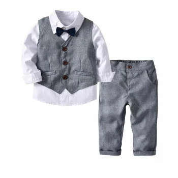 2-6 years Children Boys Clothing suit for Boys Clothes Kids Costume for Wedding Gentleman Boys Shirt Vest suit 3 pcs Set Suits
2-6 years Children Boys Clothing suit for Boys Clothes Kids Costume for Wedding Gentleman Boys Shirt Vest suit 3 pcs Set Suits
