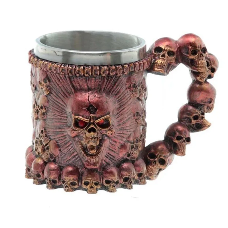 Skull Coffee Cup 300ml Stainless Steel Double Wall 3D Teapot Mug Knight Skull Cane Dragon Glass Travel Cup Drinking Water
Skull Coffee Cup 300ml Stainless Steel Double Wall 3D Teapot Mug Knight Skull Cane Dragon Glass Travel Cup Drinking Water