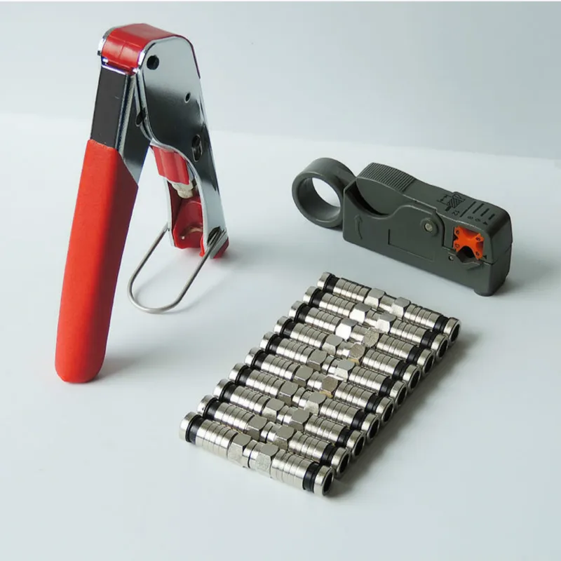 1 set Coaxial Cable Wire Stripper RG6/RG59 Compression F Connector Tool Crimping Pliers Wire Stripping Pliers Kit Free Shipping
1 set Coaxial Cable Wire Stripper RG6/RG59 Compression F Connector Tool Crimping Pliers Wire Stripping Pliers Kit Free Shipping