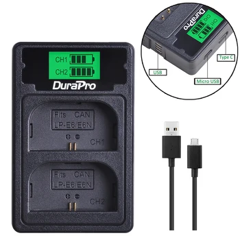 LCD Display USB Dual Charger for Canon LP-E6 LP-E6N LP E6 Battery For Canon EOS 5DS R 5D Mark II 3 5D Mark III 6D Digital Camera
LCD Display USB Dual Charger for Canon LP-E6 LP-E6N LP E6 Battery For Canon EOS 5DS R 5D Mark II 3 5D Mark III 6D Digital Camera