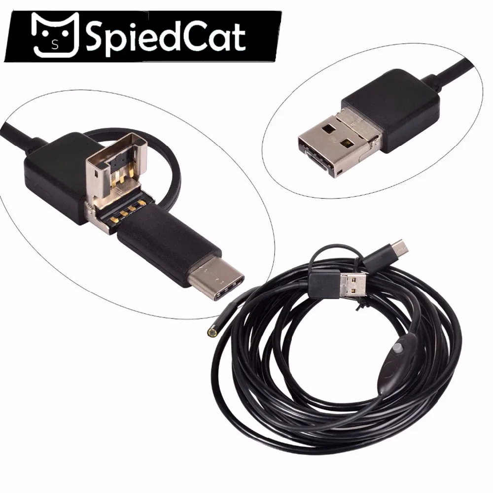 3IN1 8mm Lens USB Android Type-C Endoscope Camera 3.5M Snake Tube Pipe Inspection for Underwater Viewing Car Repair Endoscopio
3IN1 8mm Lens USB Android Type-C Endoscope Camera 3.5M Snake Tube Pipe Inspection for Underwater Viewing Car Repair Endoscopio