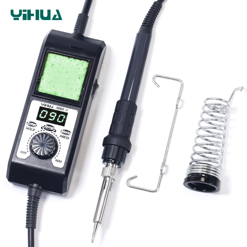 Newest Temperature Adjustable Soldering Iron Station Removable Stand YIHUA 908D-II Portable Electronic Soldering Iron
Newest Temperature Adjustable Soldering Iron Station Removable Stand YIHUA 908D-II Portable Electronic Soldering Iron