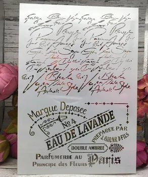 A4 French Paris Words DIY Layering Stencils Wall Painting Scrapbook Coloring Embossing Album Decorative Paper Card Template
A4 French Paris Words DIY Layering Stencils Wall Painting Scrapbook Coloring Embossing Album Decorative Paper Card Template