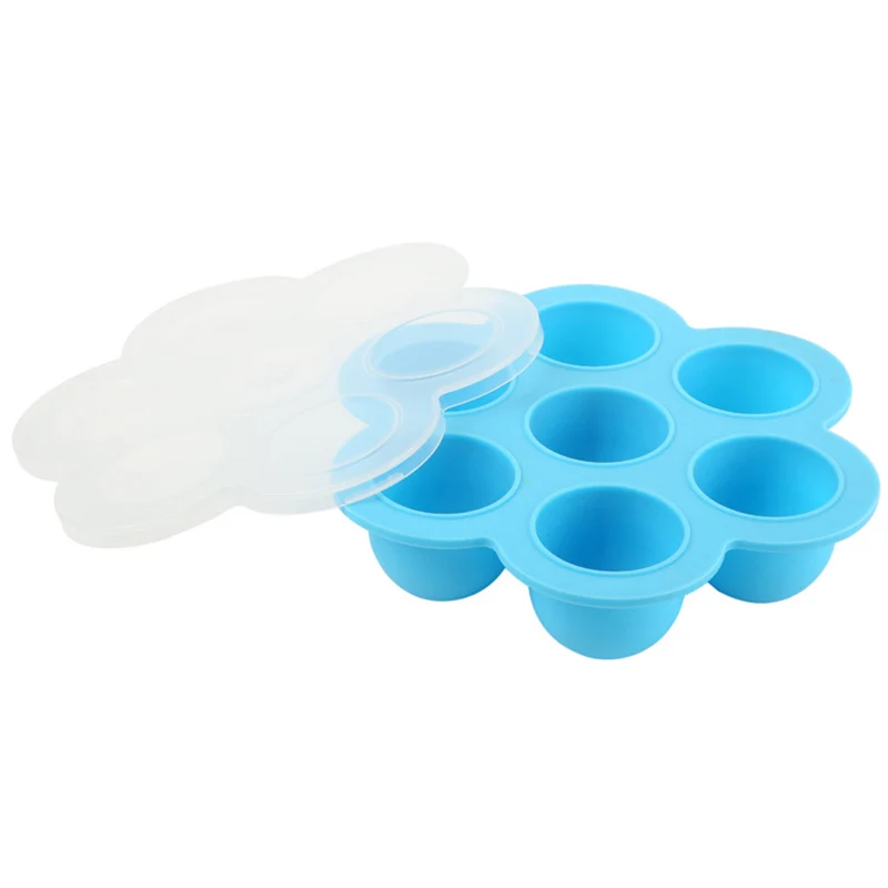 7 Cavity Silicone Egg Bite Mold Baby Food Storage Container Ice Cube Reusable Freezer Tray With Lid FP8
7 Cavity Silicone Egg Bite Mold Baby Food Storage Container Ice Cube Reusable Freezer Tray With Lid FP8