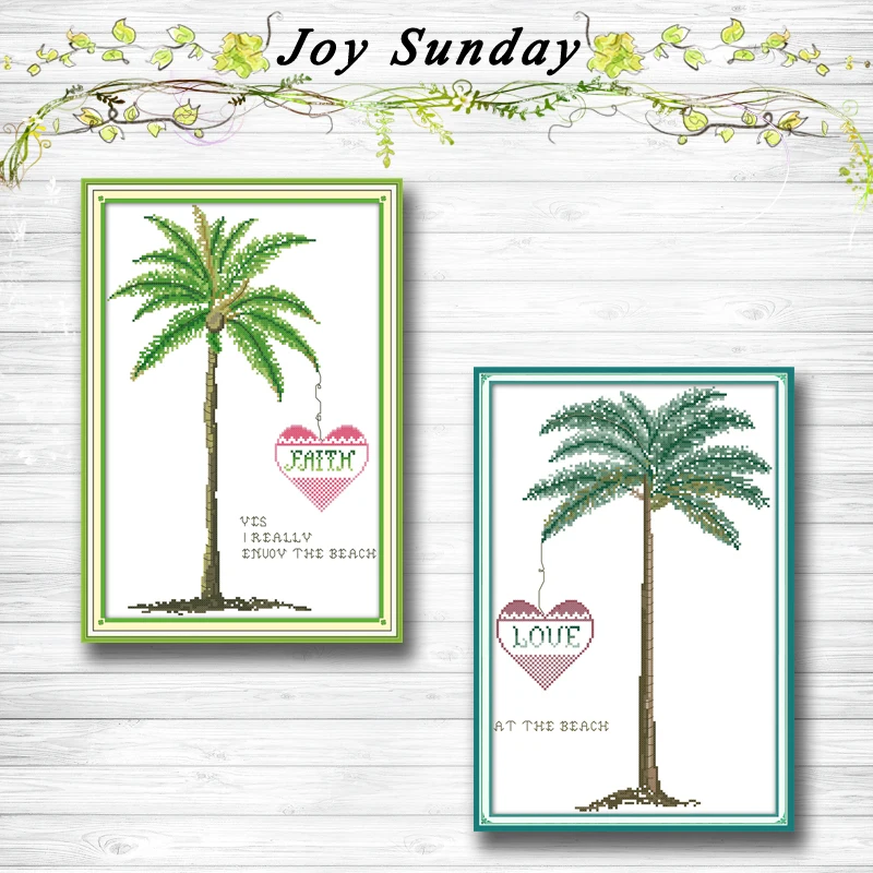 Romantic coconut tree Love tree decor Patterns 14CT 11CT Counted Cross Stitch Sets embroidery set Needlework kit Home decor 
Romantic coconut tree Love tree decor Patterns 14CT 11CT Counted Cross Stitch Sets embroidery set Needlework kit Home decor