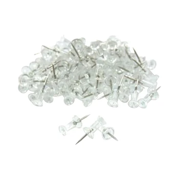 HOT-100 Pcs Push Pin Thumb Tack Clear Color 3/8inch Drawing Cork Board Office Pushpin
HOT-100 Pcs Push Pin Thumb Tack Clear Color 3/8inch Drawing Cork Board Office Pushpin