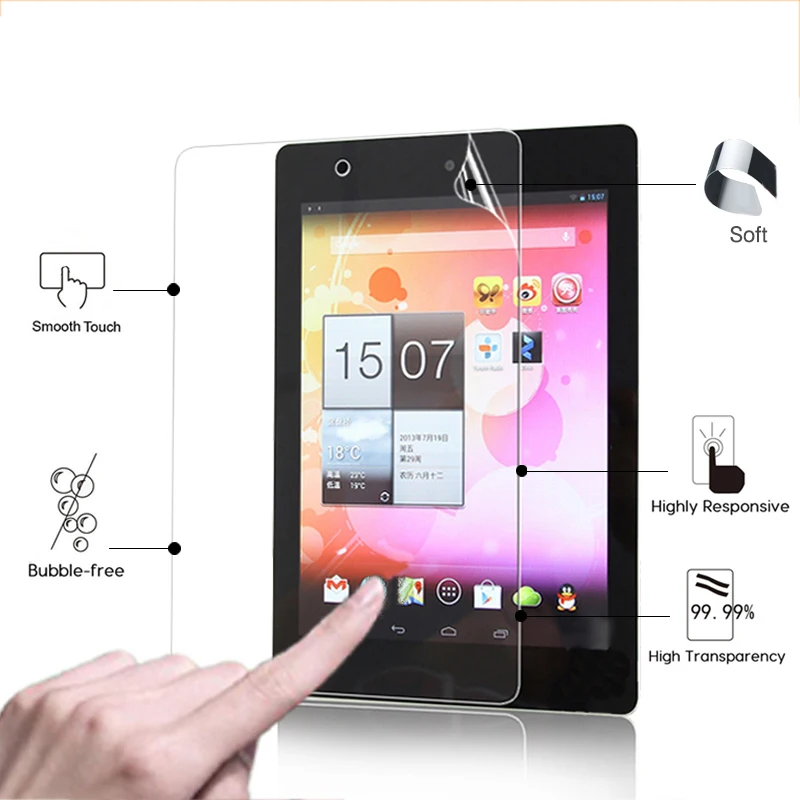 High Clear Glossy screen protector film For Acer Iconia A3-A10 10.1" tablet HD lcd screen protective films + cleaning tools
High Clear Glossy screen protector film For Acer Iconia A3-A10 10.1" tablet HD lcd screen protective films + cleaning tools