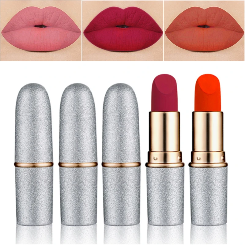 Lipstick Matte Waterproof Nutritious 12 Colors Easy To Wear Lipstick Long Lasting Lips Makeup Nude Red Lipsticks
Lipstick Matte Waterproof Nutritious 12 Colors Easy To Wear Lipstick Long Lasting Lips Makeup Nude Red Lipsticks