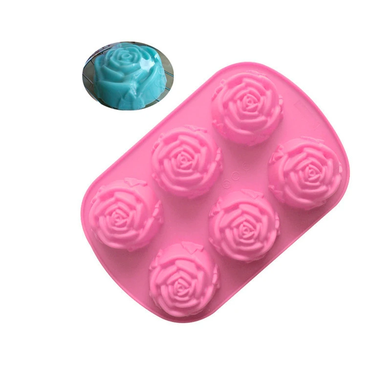 Rose Flower Silicone Cake Mold Cupcake Baking Mould Ice Cube Tray Chocolate Cookie Fondant Non-stick Bakeware Handmade Soap
Rose Flower Silicone Cake Mold Cupcake Baking Mould Ice Cube Tray Chocolate Cookie Fondant Non-stick Bakeware Handmade Soap