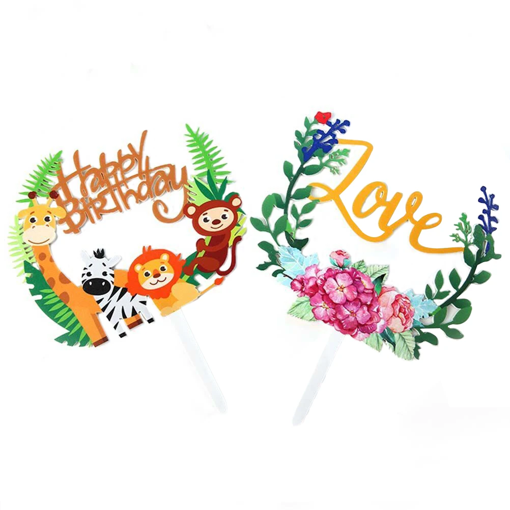 2Pcs/Set 2019 New Colorful Cake Toppers Practical Acrylic Cake Dessert Table Decorative Supplies For Birthday Party
2Pcs/Set 2019 New Colorful Cake Toppers Practical Acrylic Cake Dessert Table Decorative Supplies For Birthday Party