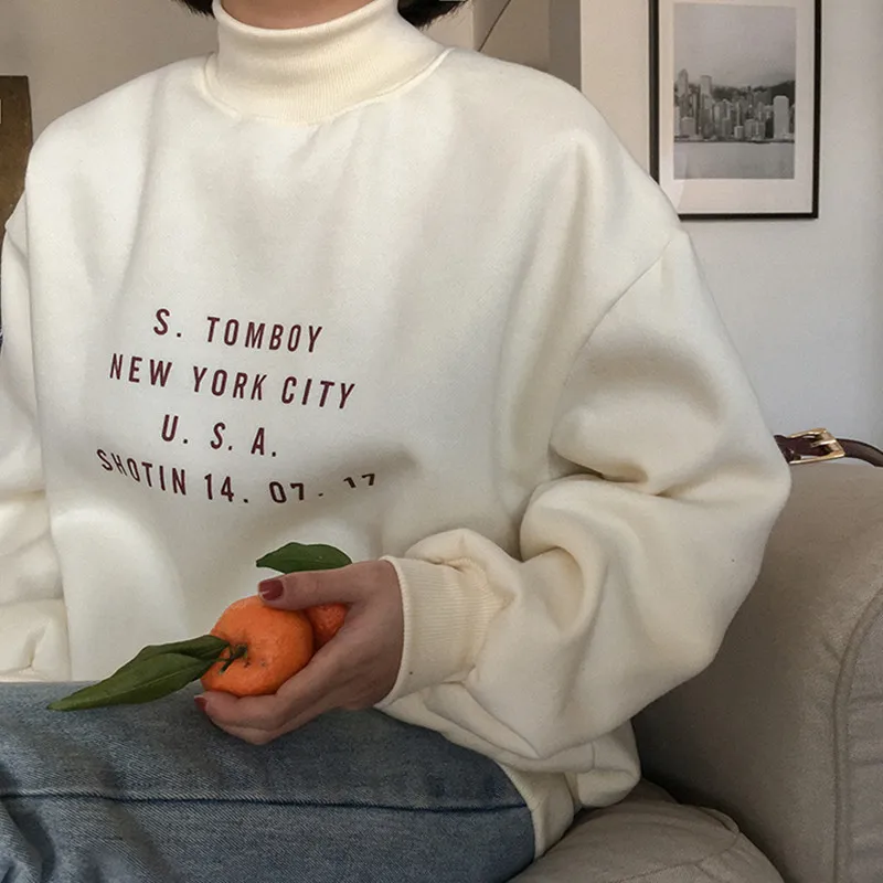 3 colors autumn and winter preppy style letter print turtlenck long-sleeved pullovers hoodies womens (F474)
3 colors autumn and winter preppy style letter print turtlenck long-sleeved pullovers hoodies womens (F474)