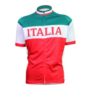 Alien SportsWear Italian Flag Pattern Men Quick Dry Short Sleeve Bicycle Jersey Summer Polyester Full Zipper Cycling Clothing 
Alien SportsWear Italian Flag Pattern Men Quick Dry Short Sleeve Bicycle Jersey Summer Polyester Full Zipper Cycling Clothing