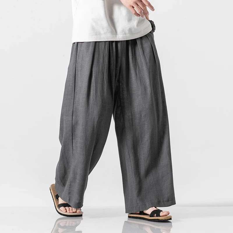BONJEAN Retro Chinese flax Hallen baggy bloomers men's size Japanese style baggy men's trousers pants 5XL Fat clothes
BONJEAN Retro Chinese flax Hallen baggy bloomers men's size Japanese style baggy men's trousers pants 5XL Fat clothes