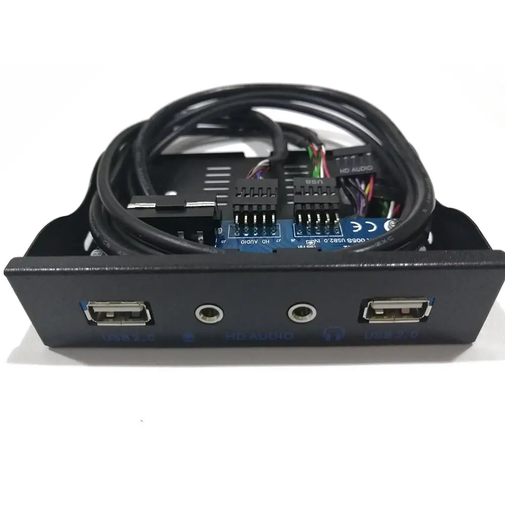 3.5'' 2-USB 2.0 Port HUB HD Audio Output Floppy Drive Expansion Front Panel Digital Mobile Rack Expanding for Your PC
3.5'' 2-USB 2.0 Port HUB HD Audio Output Floppy Drive Expansion Front Panel Digital Mobile Rack Expanding for Your PC