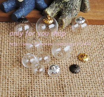 100sets 14/16/18/20/25mm Glass vial pendant globe bottle& 10mm mentalcap DIY charms pendant (AAA glass)
100sets 14/16/18/20/25mm Glass vial pendant globe bottle& 10mm mentalcap DIY charms pendant (AAA glass)