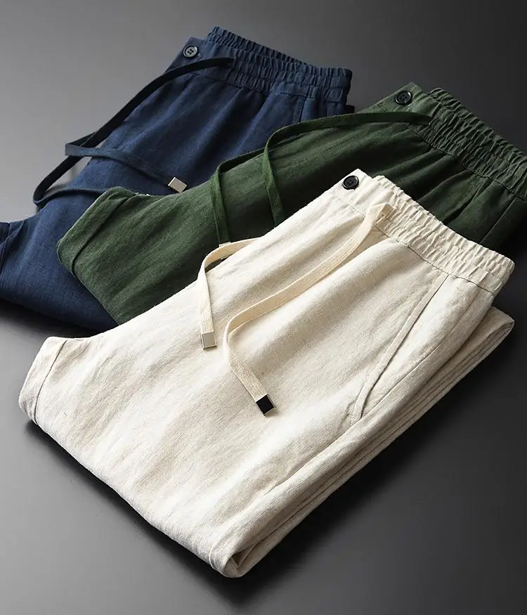 Minglu Summer Man Pants Plus Size 3XL 4XL 100% Linen Khaki Men's Trousers Hight Quality Breathable Comfortable Skinny Pants Men
Minglu Summer Man Pants Plus Size 3XL 4XL 100% Linen Khaki Men's Trousers Hight Quality Breathable Comfortable Skinny Pants Men