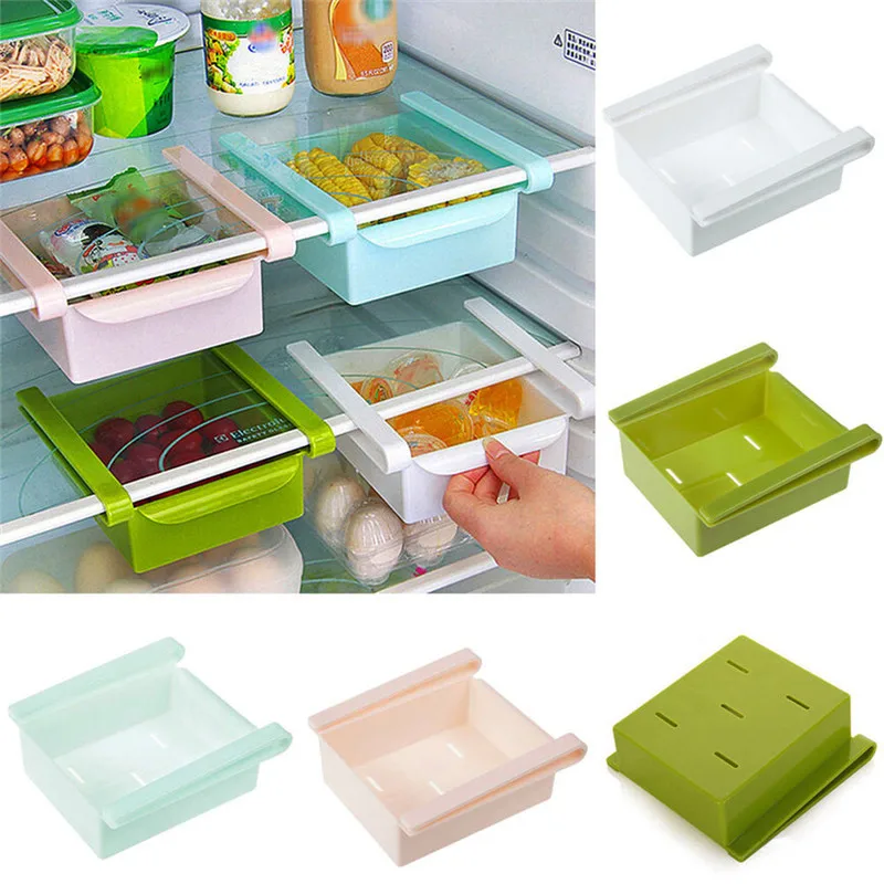 1Pcs Kitchen Essential Slide Fridge Freezer Space Saver Racks Durable Plastic Food Vegetable Shelf Holder Organizer Storage Case
1Pcs Kitchen Essential Slide Fridge Freezer Space Saver Racks Durable Plastic Food Vegetable Shelf Holder Organizer Storage Case