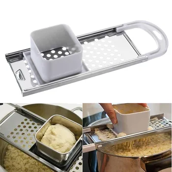 Hot NEW Practical Stainless Steel Blade Spaetzle Egg Noodle Dumpling Maker Tool With Safety Hopper Kitchen Tool HY99 DC28
Hot NEW Practical Stainless Steel Blade Spaetzle Egg Noodle Dumpling Maker Tool With Safety Hopper Kitchen Tool HY99 DC28