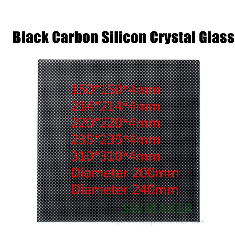 Ultrabase Heated Bed Self-adhesive Build Surface Glass plate 150 214 220 235 310mm for Wanhao Anet creality 3D Printer
Ultrabase Heated Bed Self-adhesive Build Surface Glass plate 150 214 220 235 310mm for Wanhao Anet creality 3D Printer