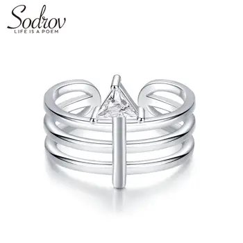 Sodrov 925 Sterling Silver Triangle AAA Zircon Stone Engagement Ring For Women Fine Wedding Jewelry
Sodrov 925 Sterling Silver Triangle AAA Zircon Stone Engagement Ring For Women Fine Wedding Jewelry
