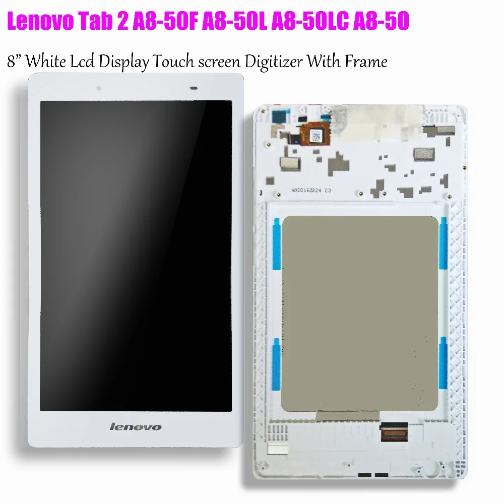 8 дюймов сенсорный экран и ЖК-дисплей Матрица с рамкой в сборе для Lenovo Tab 2 A8-50 A8-50F