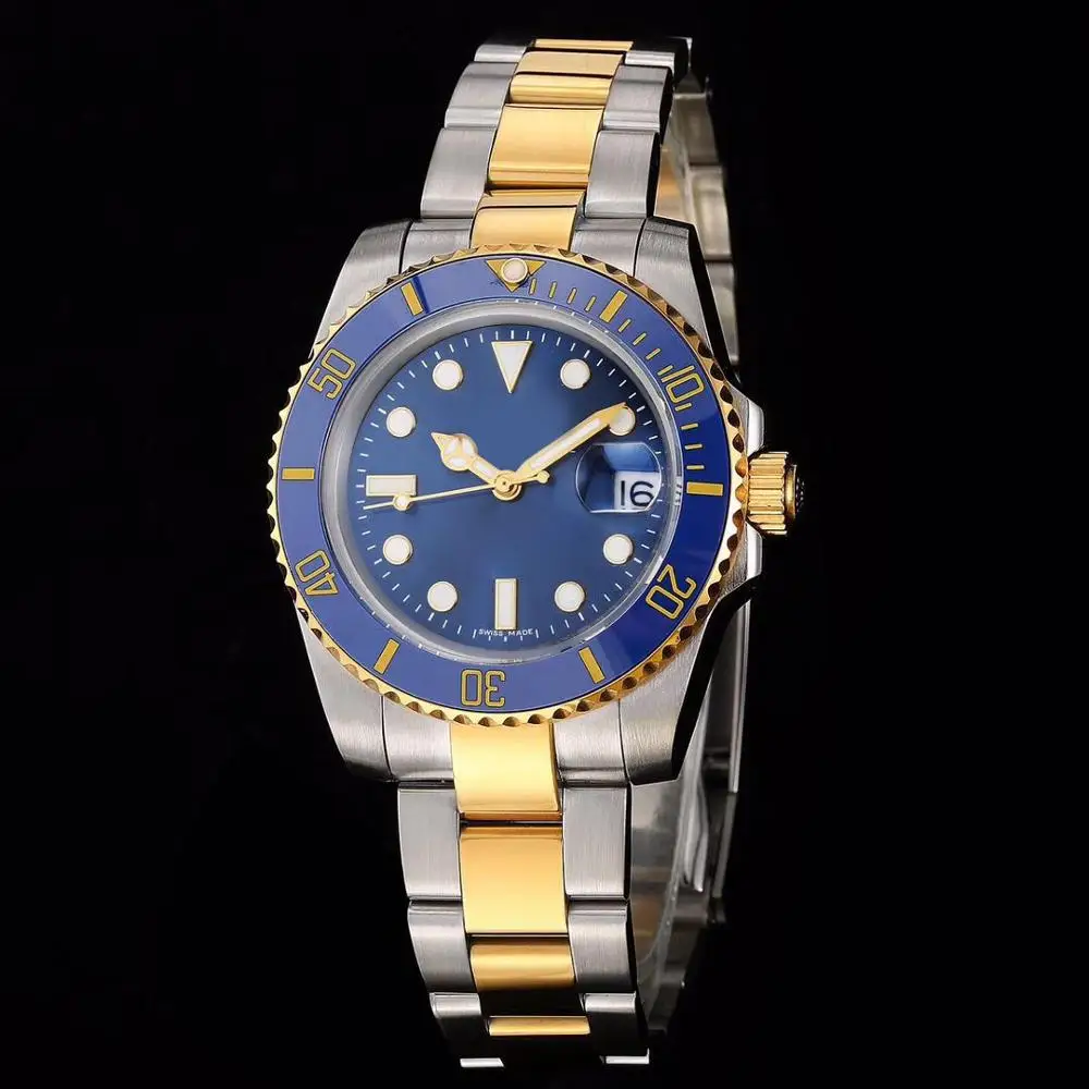 

High quality luxury men's automatic mechanical watch 116613LB series 40mm blue dial 2813 automatic movement blue ceramic bezel