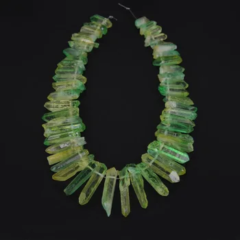Green Yellow Quartz Crystal Points Pendants Beads,Top Drilled Rough Clear Quartz Stick Stones Pendants Craft Supplies
Green Yellow Quartz Crystal Points Pendants Beads,Top Drilled Rough Clear Quartz Stick Stones Pendants Craft Supplies