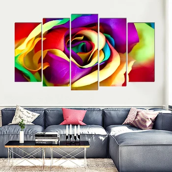Colorful rose flower modern canvas painting home deco art prints 5 psc Europe wall pictures for living room bedroom shop lobby
Colorful rose flower modern canvas painting home deco art prints 5 psc Europe wall pictures for living room bedroom shop lobby