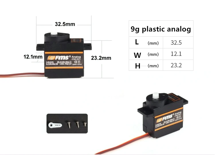 FMS 800mm Mini Warbirds 9g Servo Plastic Analog Positive with Servo Arm RC Airpalne Model Plane Aircraft Spare Parts
FMS 800mm Mini Warbirds 9g Servo Plastic Analog Positive with Servo Arm RC Airpalne Model Plane Aircraft Spare Parts
